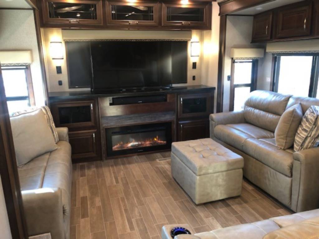 interior of a rv that was cleaned